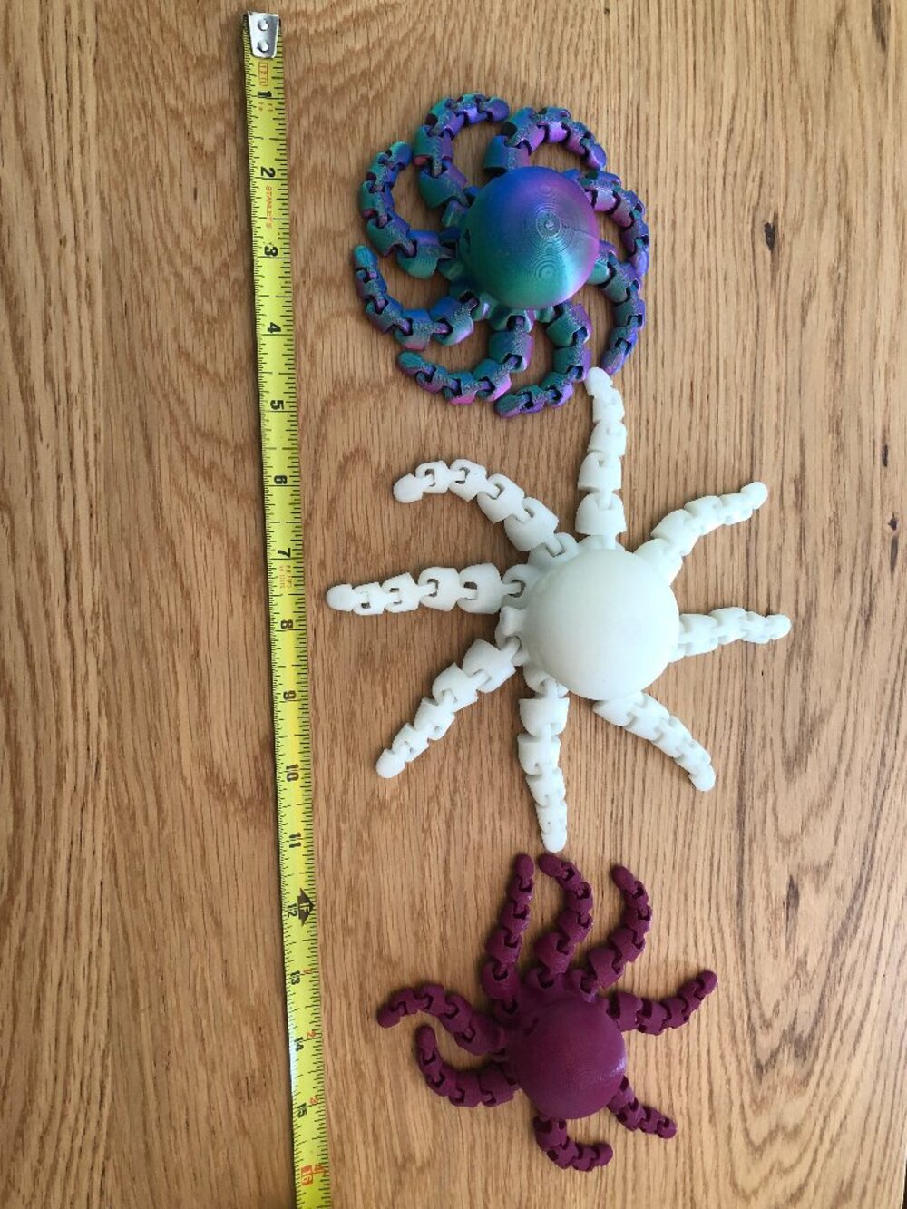 🐙 3D Printed Articulated Octopus Fidget Bundle 🐙